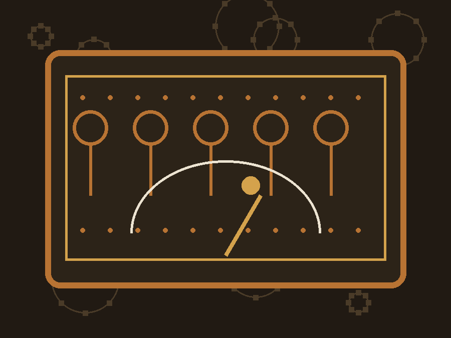 Brass mechanical bookkeeping machine illustration